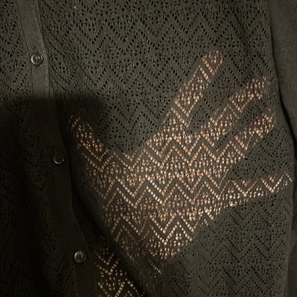 Loft size large solid black sweater - Picture 3 of 4